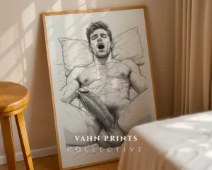 Male Body Abstract Wall Art Printable Modern Art