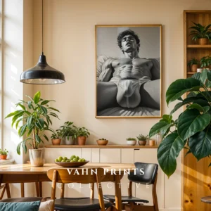 Male Body Contemporary Wall Art Printable Poster