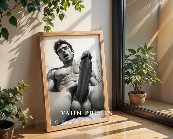 Male Body Drawing Wall Art Printable Instant Download