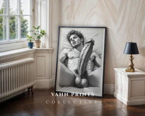 Male Figure Wall Art Print Aesthetic Masculine Decor