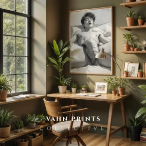 Male Form Illustration Wall Art Digital Download