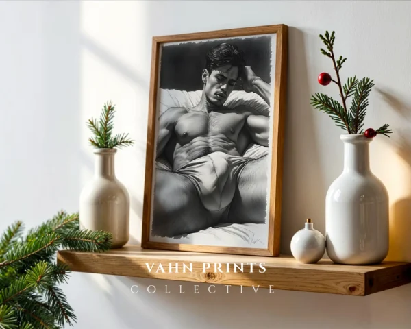 Male Body Expression Art Wall Decor Digital Download
