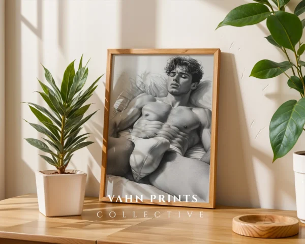 Male Body Modern Wall Art Printable Artistic Decor