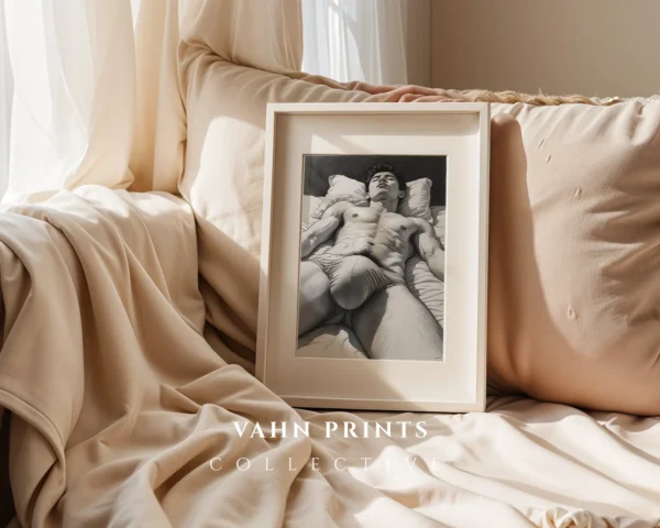 Male Torso Modern Line Wall Art Printable Print