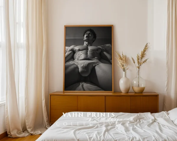 V680c_m1 Male Figure Elegant Wall Art Printable Body Decor