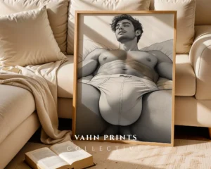 Male Body Minimalist Wall Art Printable Digital Poster