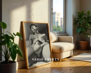 Male Torso Illustration Art Wall Art Download