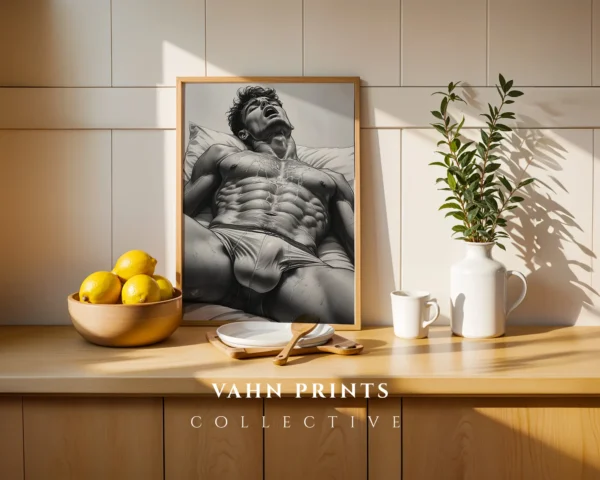 V685c_m1 Male Body Contemporary Art Wall Art Printable