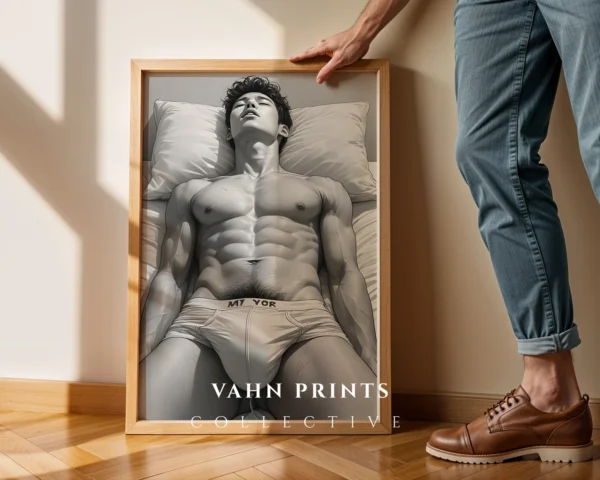 Male Nude Body Art Wall Art Digital Download