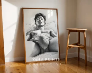 Male Body Modern Illustration Wall Art Printable