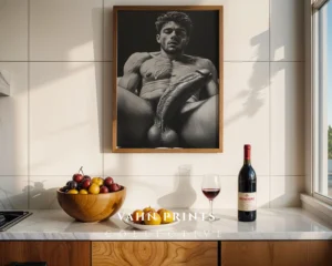 Male Anatomy Contemporary Wall Art Printable Poster