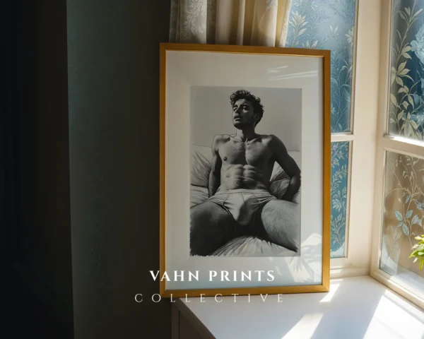 Male Figure Minimal Wall Art Printable Instant Download