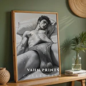 Male Figure Modern Body Wall Art Printable Download