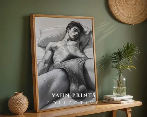 Male Figure Modern Body Wall Art Printable Download