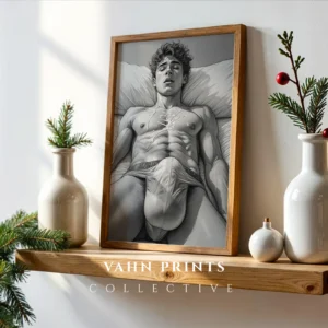 Male Body Abstract Poster Wall Art Digital Printable