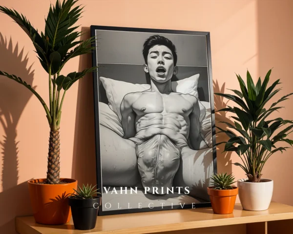 V705c_m1 Man Form Wall Art Print Minimalist Body Decor Download