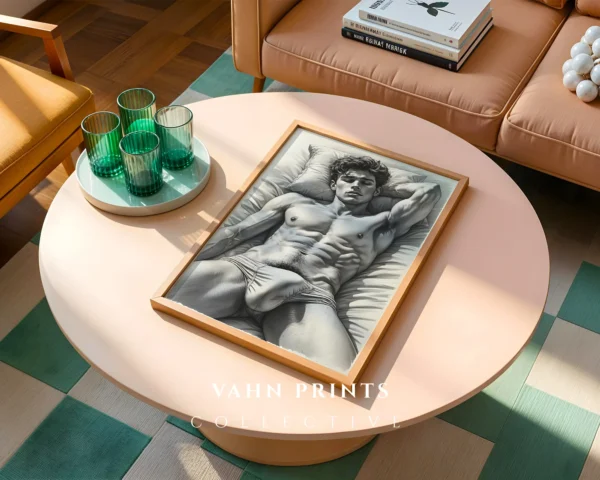 Masculine Man Wall Art Printable Modern Figure Poster