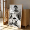Man Nude Wall Art Printable Abstract Figure Poster