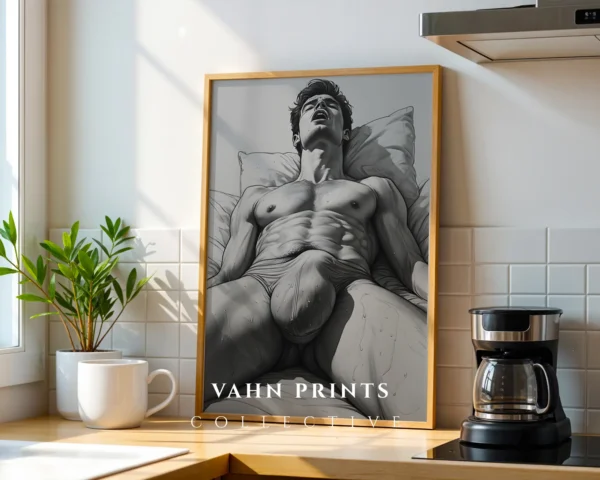 V710c_m1 Man Torso Wall Art Print Minimal Poster Digital Download