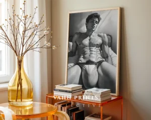 Man Body Outline Wall Art Print Modern Digital Download