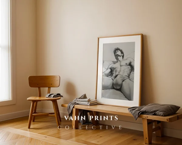 V720c_m1 Man Figure Wall Decor Printable Minimal Body Art