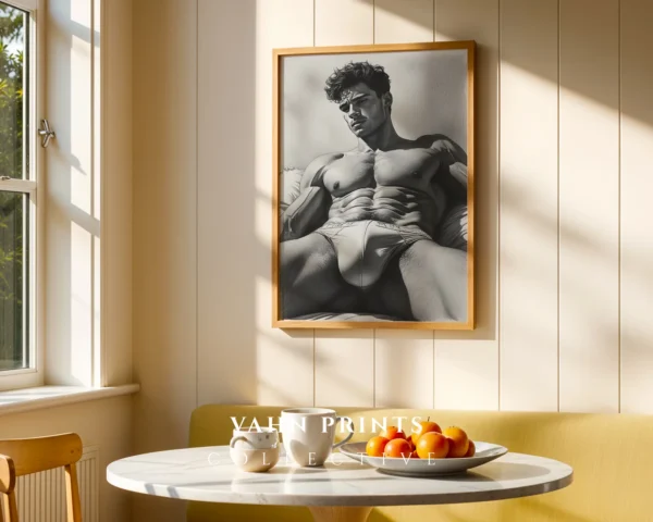 Man Figure Silhouette Wall Art Printable Digital Decor