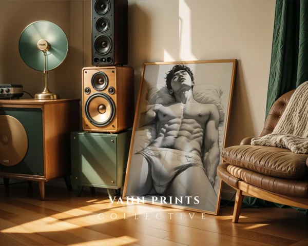 V731c_m1 Man Figure Minimal Art Wall Decor Digital Download