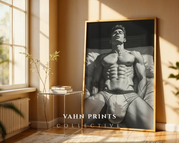 Man Body Contemporary Wall Art Printable Poster