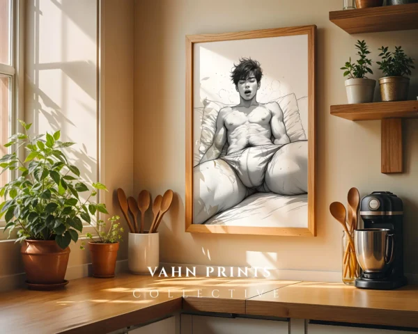 Man Torso Minimal Wall Art Printable Modern Poster