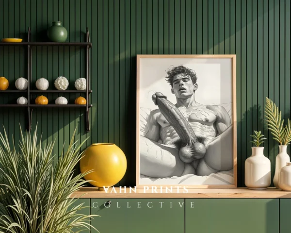 Man Form Line Art Wall Art Printable Digital Print