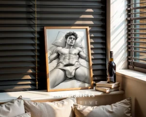 Man Figure Sketch Wall Art Digital Printable Download