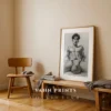 Man Nude Minimal Wall Art Printable Modern Decor
