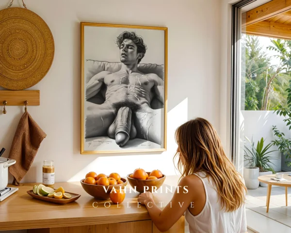 V758c_m1 Man Body Modern Wall Art Printable Artistic Decor