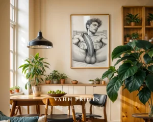 Man Body Minimalist Wall Art Printable Digital Poster