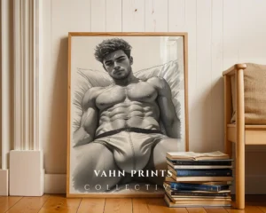 Man Figure Abstract Wall Art Printable Modern Decor