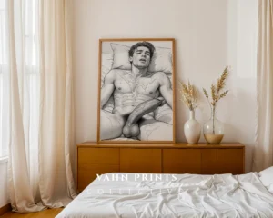 V779c_m1 Man Torso Artistic Wall Art Printable Download