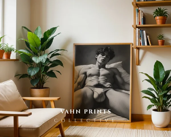 V781c_m1 Man Anatomy Contemporary Wall Art Printable Poster