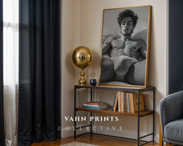 Man Nude Contemporary Wall Art Printable Digital