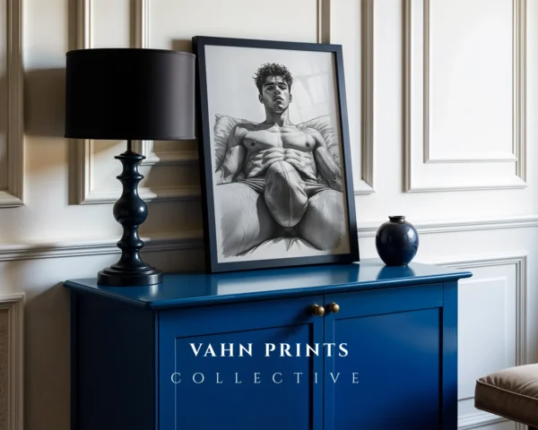 V793c_m1 Man Figure Expression Wall Art Printable Digital