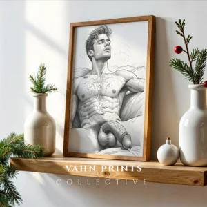 Man Torso Contemporary Wall Art Printable Poster