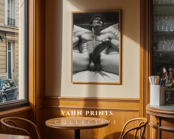 V809c_m1 Masculine Figure Wall Art Printable Poster Digital Download