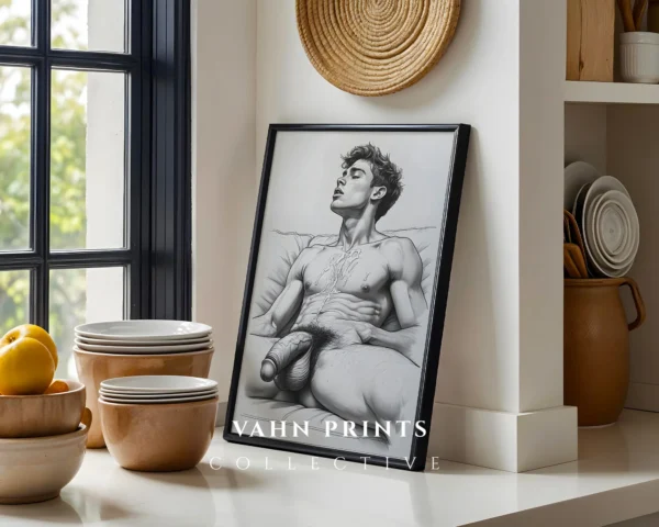 Muscular Man Wall Art Printable Modern Poster