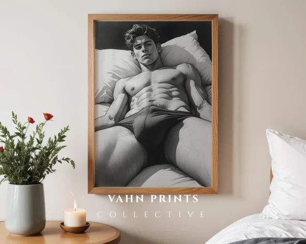 Torso Silhouette Wall Art Print Digital Download