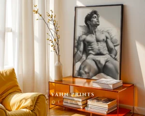 Masculine Silhouette Wall Art Printable Poster