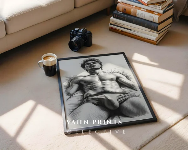 Fitness Inspired Man Wall Art Print Digital Decor