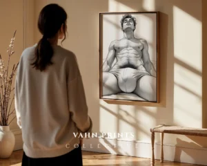 Torso Line Art Wall Art Printable Poster