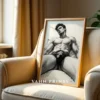 Dynamic Male Figure Wall Art Print Digital Download