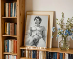 Figure Silhouette Wall Art Printable Modern Poster