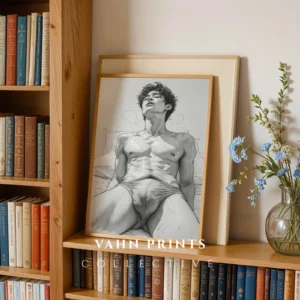 Figure Silhouette Wall Art Printable Modern Poster