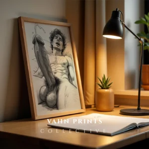 Male Anatomy Study Wall Art Print Download